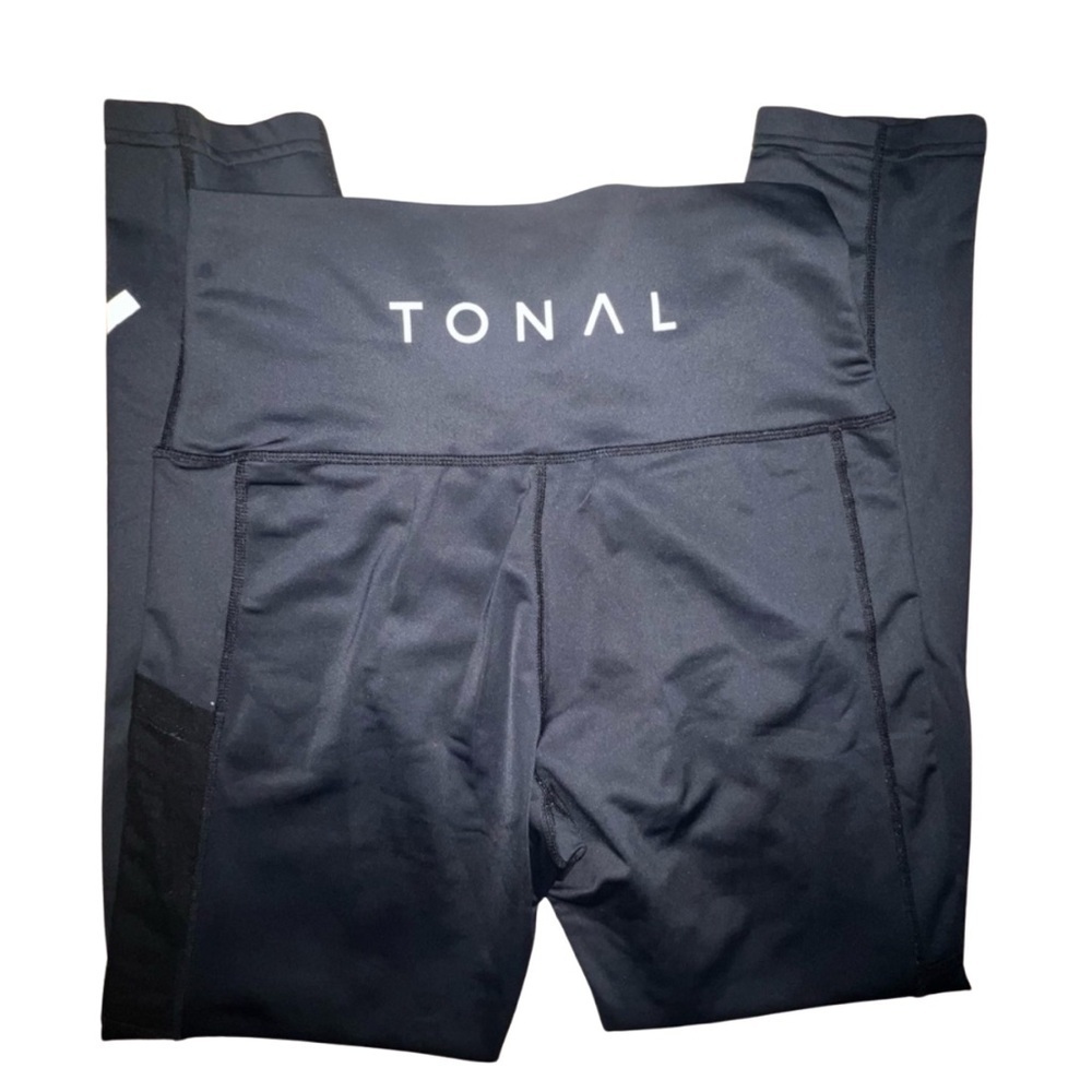 Tonal Black Workout Leggings XL - High Waist Activewear